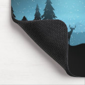 Liebliche Reindeer At Night Mousepad (Ecke)
