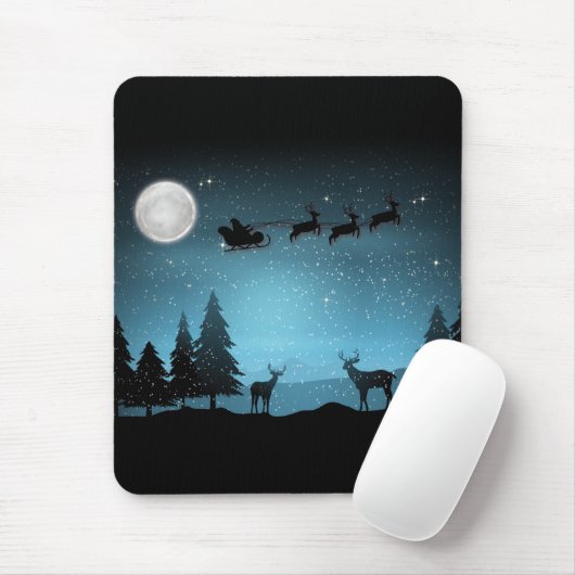 Liebliche Reindeer At Night Mousepad (Mit Mouse)
