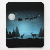 Liebliche Reindeer At Night Mousepad (Vorne)