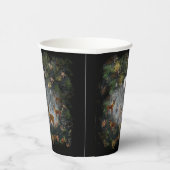 Liebliche Reindeer At Night Pappbecher (Rechts)