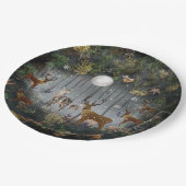 Liebliche Reindeer At Night Pappteller (Schrägansicht)