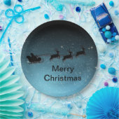 Liebliche Reindeer At Night Pappteller (Party)