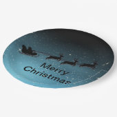 Liebliche Reindeer At Night Pappteller (Schrägansicht)