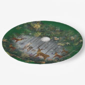 Liebliche Reindeer At Night Pappteller (Schrägansicht)