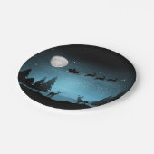 Liebliche Reindeer At Night Pappteller (Schrägansicht)