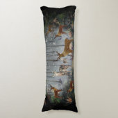 Liebliche Reindeer At Night Seitenschläferkissen (Vorderseite Vertikal)