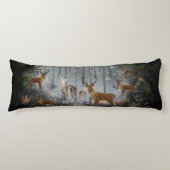 Liebliche Reindeer At Night Seitenschläferkissen (Vorderseite)