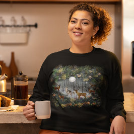 Liebliche Reindeer At Night Sweatshirt