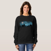 Liebliche Reindeer At Night Sweatshirt (Vorne ganz)
