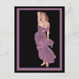 Liebliche Rita pinup Girl Postkarte
