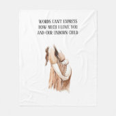 Liebliche romantische Ehefrau mit Zitat Fleecedecke (Vorderseite)