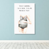 Liebliche romantische Ehefrau mit Zitat Leinwanddruck (Insitu (Holzboden))