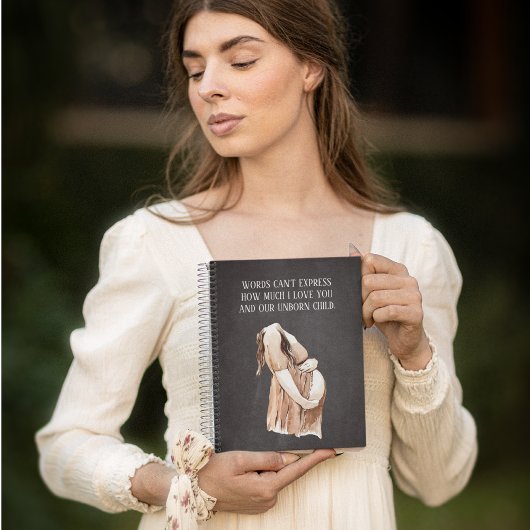 Liebliche romantische Ehefrau mit Zitat Notizblock