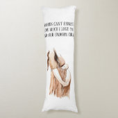 Liebliche romantische Ehefrau mit Zitat Seitenschläferkissen (Vorderseite Vertikal)