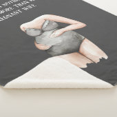 Liebliche romantische Ehefrau mit Zitat Sherpadecke (3/4)