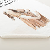 Liebliche romantische Ehefrau mit Zitat Sherpadecke (3/4)