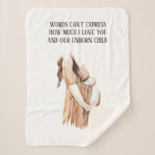 Liebliche romantische Ehefrau mit Zitat Sherpadecke (Vorderseite)