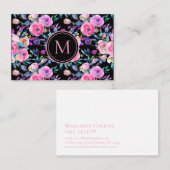Liebliche romantische Farbe pinkfarbenes Wasser Visitenkarte (Vorne/Hinten)