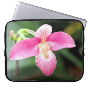 Liebliche rosa Orchidee Laptopschutzhülle