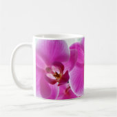 Liebliche rosa Orchideen Kaffeetasse (Links)