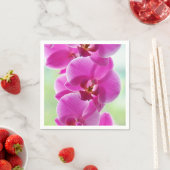 Liebliche rosa Orchids Serviette (Beispiel)