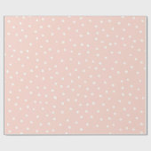 Liebliche rosa Polka-Punkte zum Geburtstag Geschenkpapier (Flach)