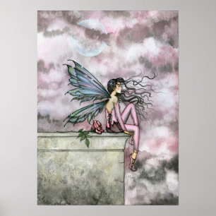 Liebliche Rose Fairy Poster Print von Molly Harris