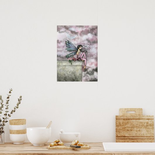Liebliche Rose Fairy Poster Print von Molly Harris (Küche)