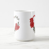 Liebliche Rose Herz Kaffeetasse (Mittel)