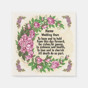Liebliche Rose Hochzeiten von Servietten