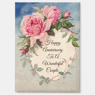 Liebliche Rose Jubiläumsmagnet Magnet