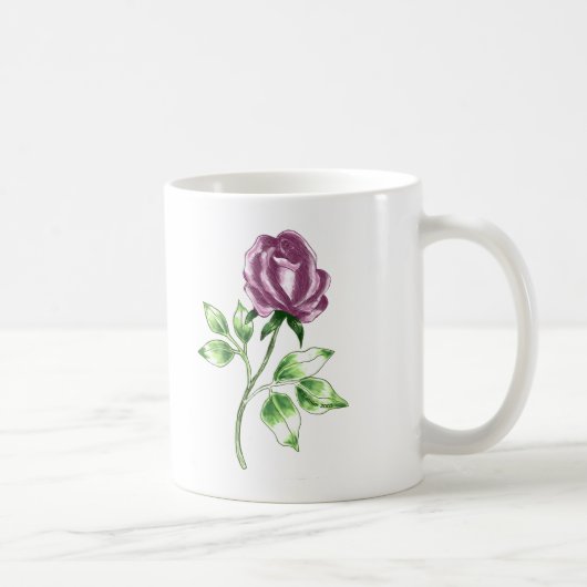 Liebliche Rose Kaffeetasse (Rechts)
