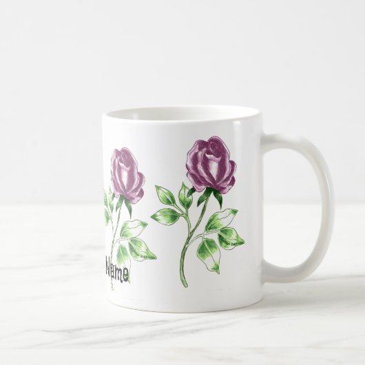 Liebliche Rose Kaffeetasse (Rechts)