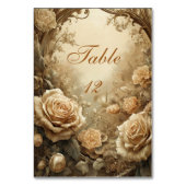 Liebliche Rose Tischnummer (Vorderseite)
