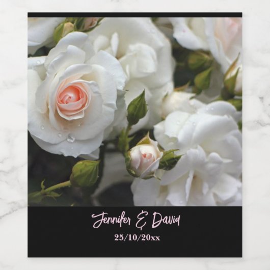 Liebliche Rose Weinflaschen Etiketten (Einzelnes Label)