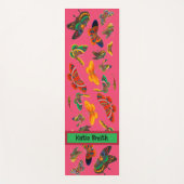 Liebliche Schmetterlinge schreiben Ihren eigenen N Yogamatte (Vorderseite)