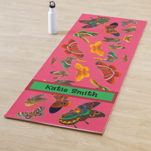 Liebliche Schmetterlinge schreiben Ihren eigenen N Yogamatte (Beispiel)