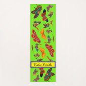 Liebliche Schmetterlinge schreiben Ihren eigenen N Yogamatte (Vorderseite)