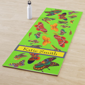 Liebliche Schmetterlinge schreiben Ihren eigenen N Yogamatte