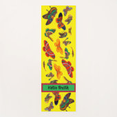 Liebliche Schmetterlinge schreiben Ihren eigenen N Yogamatte (Vorderseite)