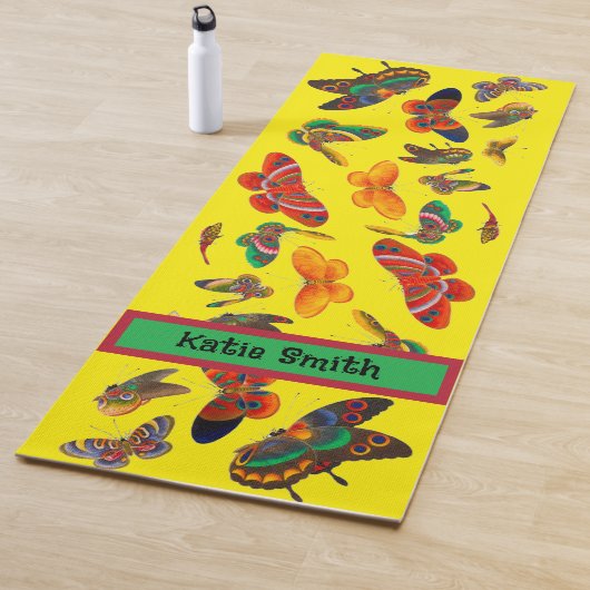 Liebliche Schmetterlinge schreiben Ihren eigenen N Yogamatte (Beispiel)