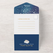 Liebliche Schwanenmutter zur Girl Baby Dusche All In One Einladung (Außenbereich)