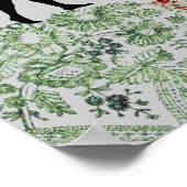 Liebliche Silhouette Girl Poster (Ecke)