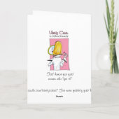 Liebliche Spaß Geburtstagskarte - Tabloid Spaß! Karte (Rückseite)