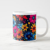 Liebliche süße Blume und Rose Jumbo-Tasse (Rechts)