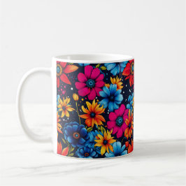 Liebliche süße Blume und Rose Kaffeetasse
