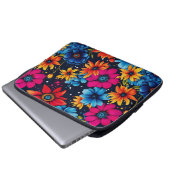 Liebliche süße Blume und Rose Laptopschutzhülle (Vorne Knopf)