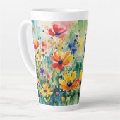 Liebliche süße Blume und Rose Milchtasse (Linke Ecke)