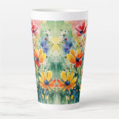 Liebliche süße Blume und Rose Milchtasse (Vorderseite)