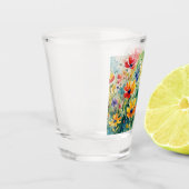 Liebliche süße Blume und Rose Schnapsglas (Links)